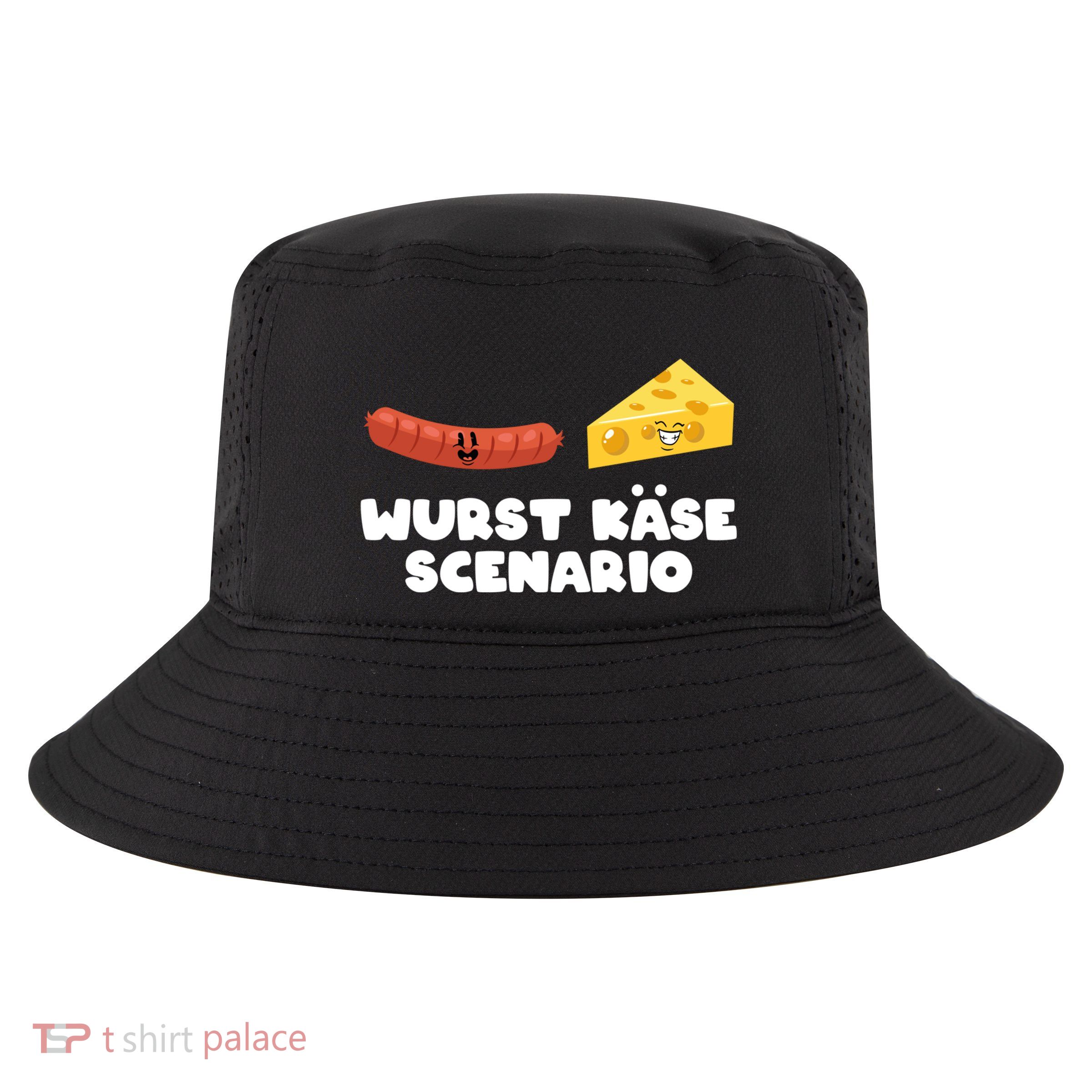 Sausage Cheese Wurst KäSe Scenario Joke Cool Comfort Performance Bucket Hat
