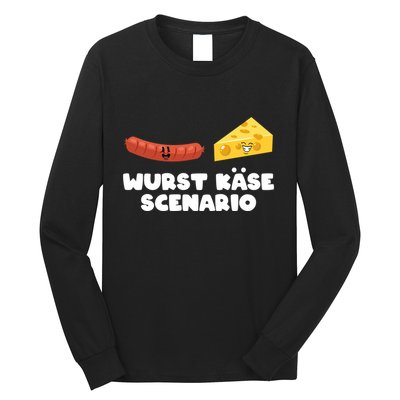 Sausage Cheese Wurst KäSe Scenario Joke Long Sleeve Shirt