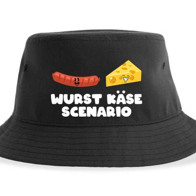 Sausage Cheese Wurst KäSe Scenario Joke Sustainable Bucket Hat