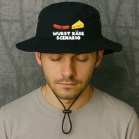 Sausage Cheese Wurst KäSe Scenario Joke Bucket Hat