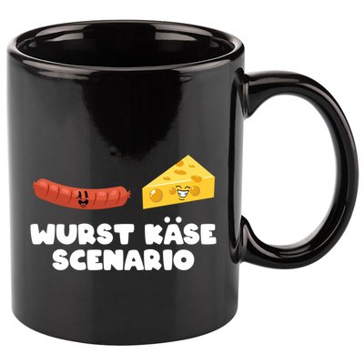 Sausage Cheese Wurst KäSe Scenario Joke 11oz C Handle Ceramic Mug