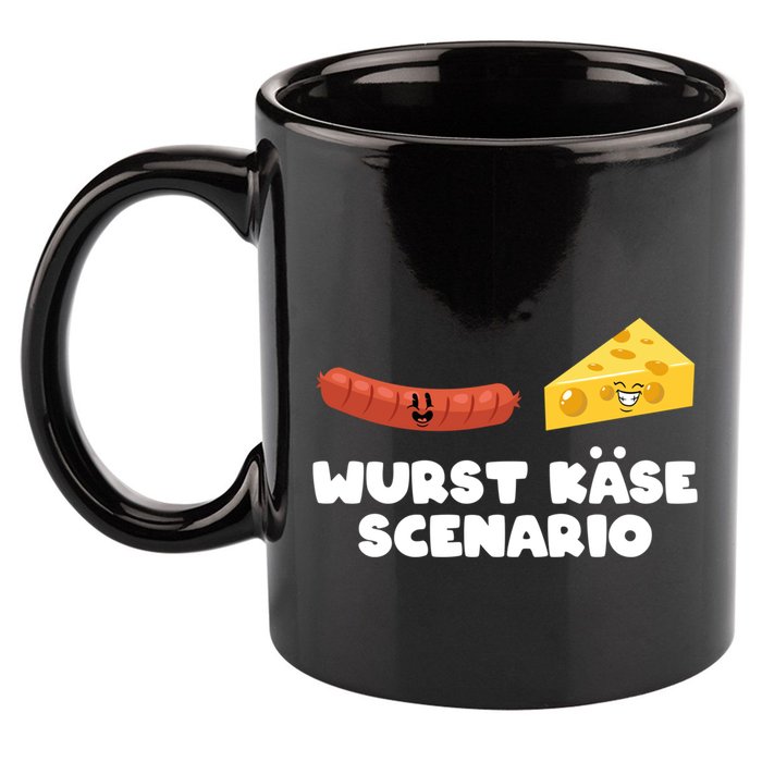 Sausage Cheese Wurst KäSe Scenario Joke 11oz C Handle Ceramic Mug