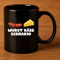 Sausage Cheese Wurst KäSe Scenario Joke 11oz C Handle Ceramic Mug