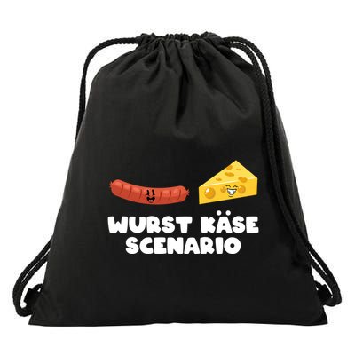 Sausage Cheese Wurst KäSe Scenario Joke Drawstring Bag