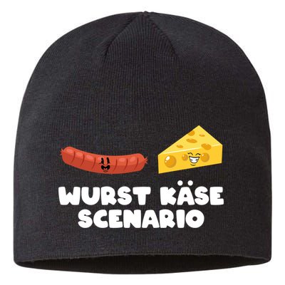 Sausage Cheese Wurst KäSe Scenario Joke Sustainable Beanie