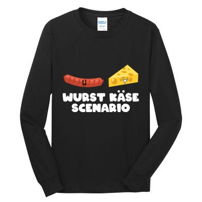 Sausage Cheese Wurst KäSe Scenario Joke Tall Long Sleeve T-Shirt