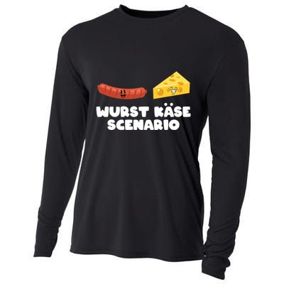 Sausage Cheese Wurst KäSe Scenario Joke Cooling Performance Long Sleeve Crew