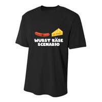 Sausage Cheese Wurst KäSe Scenario Joke Youth Performance Sprint T-Shirt