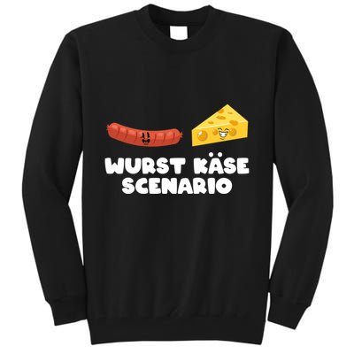 Sausage Cheese Wurst KäSe Scenario Joke Tall Sweatshirt