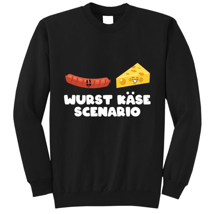 Sausage Cheese Wurst KäSe Scenario Joke Tall Sweatshirt