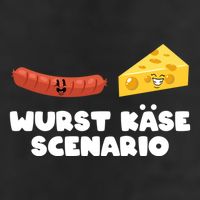 Sausage Cheese Wurst KäSe Scenario Joke 25L Jumbo Tote