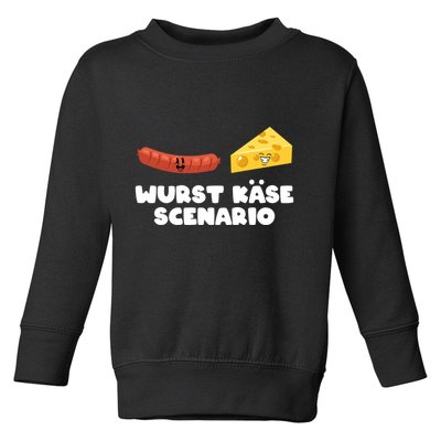 Sausage Cheese Wurst KäSe Scenario Joke Toddler Sweatshirt