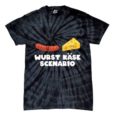 Sausage Cheese Wurst KäSe Scenario Joke Tie-Dye T-Shirt