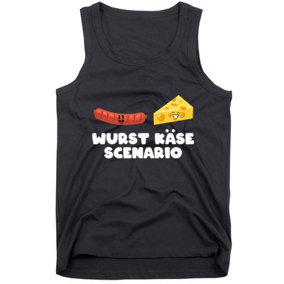 Sausage Cheese Wurst KäSe Scenario Joke Tank Top