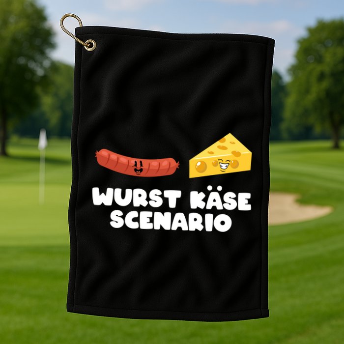 Sausage Cheese Wurst KäSe Scenario Joke Golf Towel