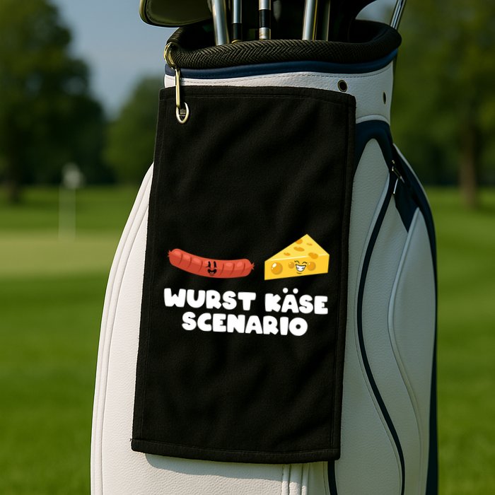 Sausage Cheese Wurst KäSe Scenario Joke Golf Towel