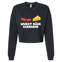 Sausage Cheese Wurst KäSe Scenario Joke Cropped Pullover Crew