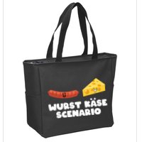 Sausage Cheese Wurst KäSe Scenario Joke Zip Tote Bag