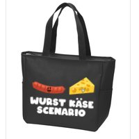 Sausage Cheese Wurst KäSe Scenario Joke Zip Tote Bag