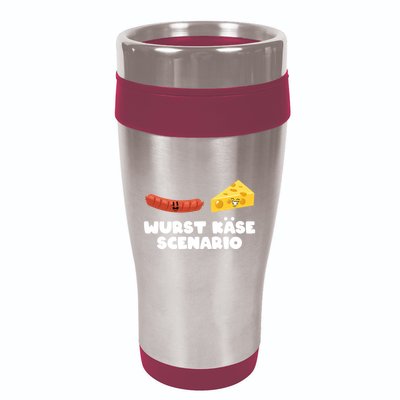 Sausage Cheese Wurst KäSe Scenario Joke 16oz Travel Tumbler