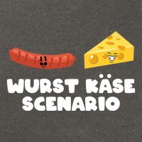 Sausage Cheese Wurst KäSe Scenario Joke Cotton Canvas Backpack