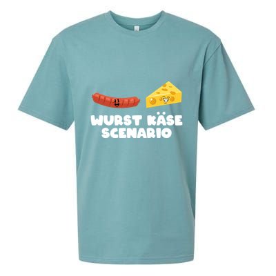 Sausage Cheese Wurst KäSe Scenario Joke Sueded Cloud Jersey T-Shirt