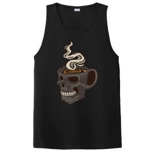 Scull Cup With Coffee Skeleton Gift PosiCharge Competitor Tank