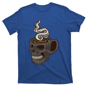 Scull Cup With Coffee Skeleton Gift T-Shirt