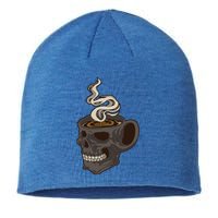 Scull Cup With Coffee Skeleton Gift Sustainable Beanie