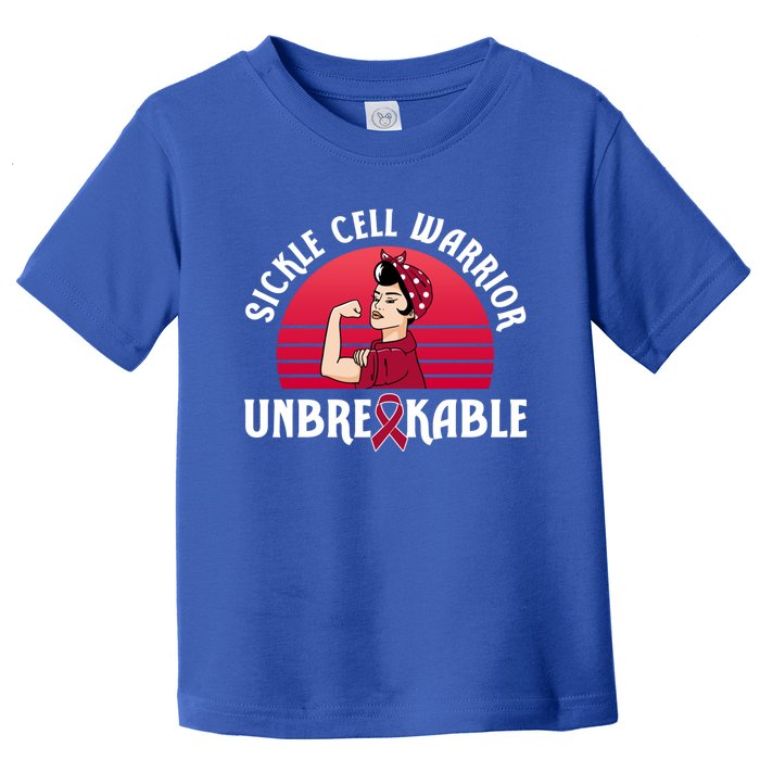 Sickle Cell Warrior Unbreakable Gift Toddler T-Shirt