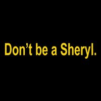 Sheryl Crow Wearing Don’T Be A Sheryl Drawstring Bag