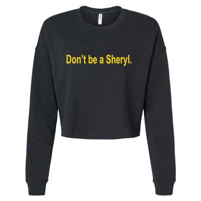 Sheryl Crow Wearing Don’T Be A Sheryl Cropped Pullover Crew