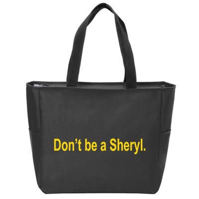 Sheryl Crow Wearing Don’T Be A Sheryl Zip Tote Bag