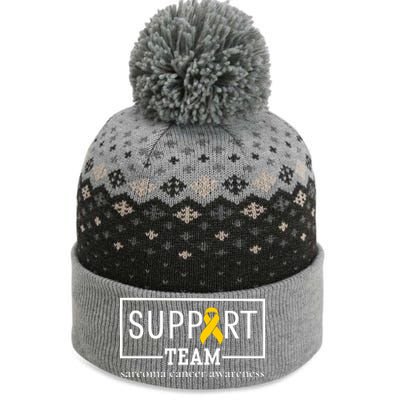 Sarcoma Cancer Warrior Awareness Support Team The Baniff Cuffed Pom Beanie