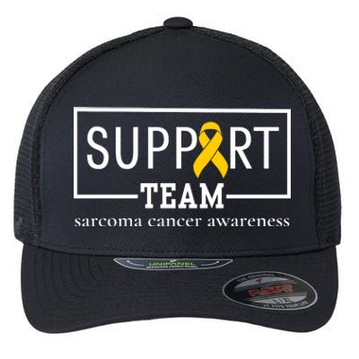 Sarcoma Cancer Warrior Awareness Support Team Flexfit Unipanel Trucker Cap