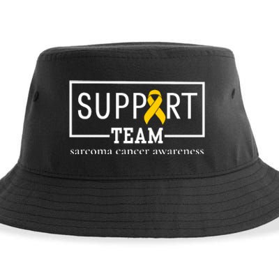 Sarcoma Cancer Warrior Awareness Support Team Sustainable Bucket Hat