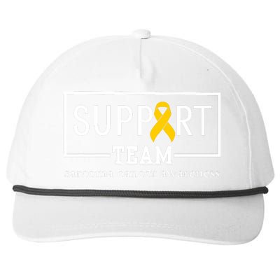 Sarcoma Cancer Warrior Awareness Support Team Snapback Five-Panel Rope Hat