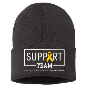 Sarcoma Cancer Warrior Awareness Support Team Sustainable Knit Beanie