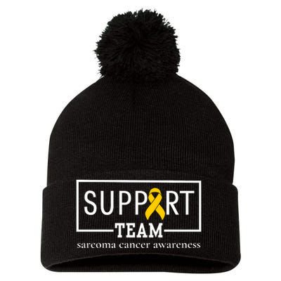 Sarcoma Cancer Warrior Awareness Support Team Pom Pom 12in Knit Beanie