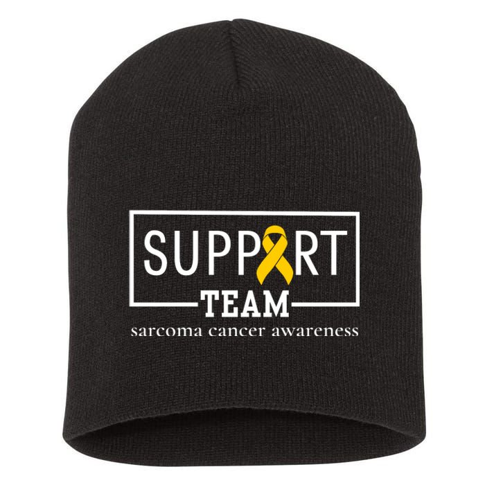 Sarcoma Cancer Warrior Awareness Support Team Short Acrylic Beanie