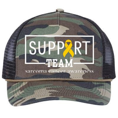 Sarcoma Cancer Warrior Awareness Support Team Retro Rope Trucker Hat Cap