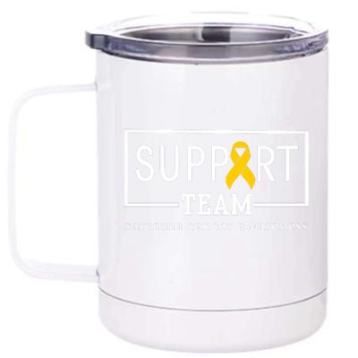 Sarcoma Cancer Warrior Awareness Support Team 12 oz Stainless Steel Tumbler Cup