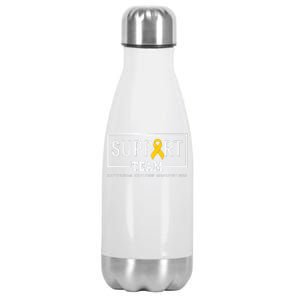 Sarcoma Cancer Warrior Awareness Support Team Stainless Steel Insulated Water Bottle