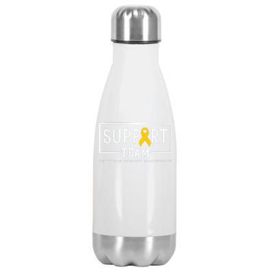 Sarcoma Cancer Warrior Awareness Support Team Stainless Steel Insulated Water Bottle