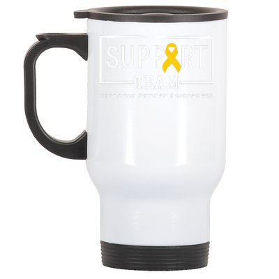 Sarcoma Cancer Warrior Awareness Support Team Stainless Steel Travel Mug