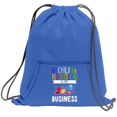 School Cafeteria Worker Lunch Lady Food Tray Child Nutrition Sweatshirt Cinch Pack Bag