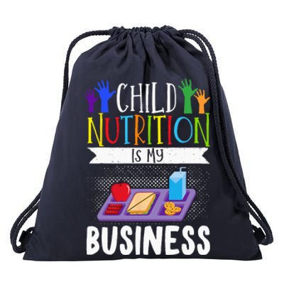 School Cafeteria Worker Lunch Lady Food Tray Child Nutrition Drawstring Bag