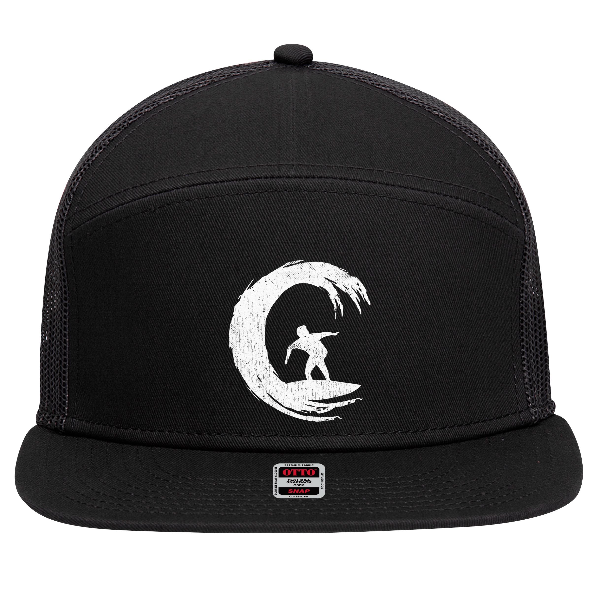 Surf Clothes Wave Surfing Accessories For  Aloha 7 Panel Mesh Trucker Snapback Hat