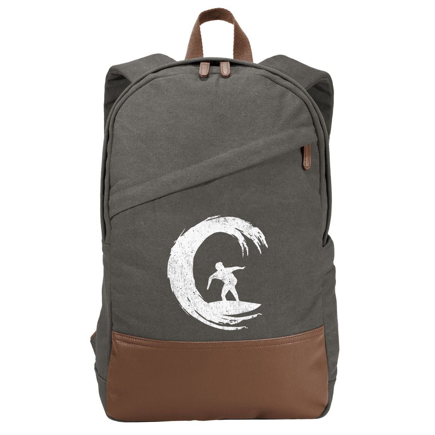 Surf Clothes Wave Surfing Accessories For  Aloha Cotton Canvas Backpack