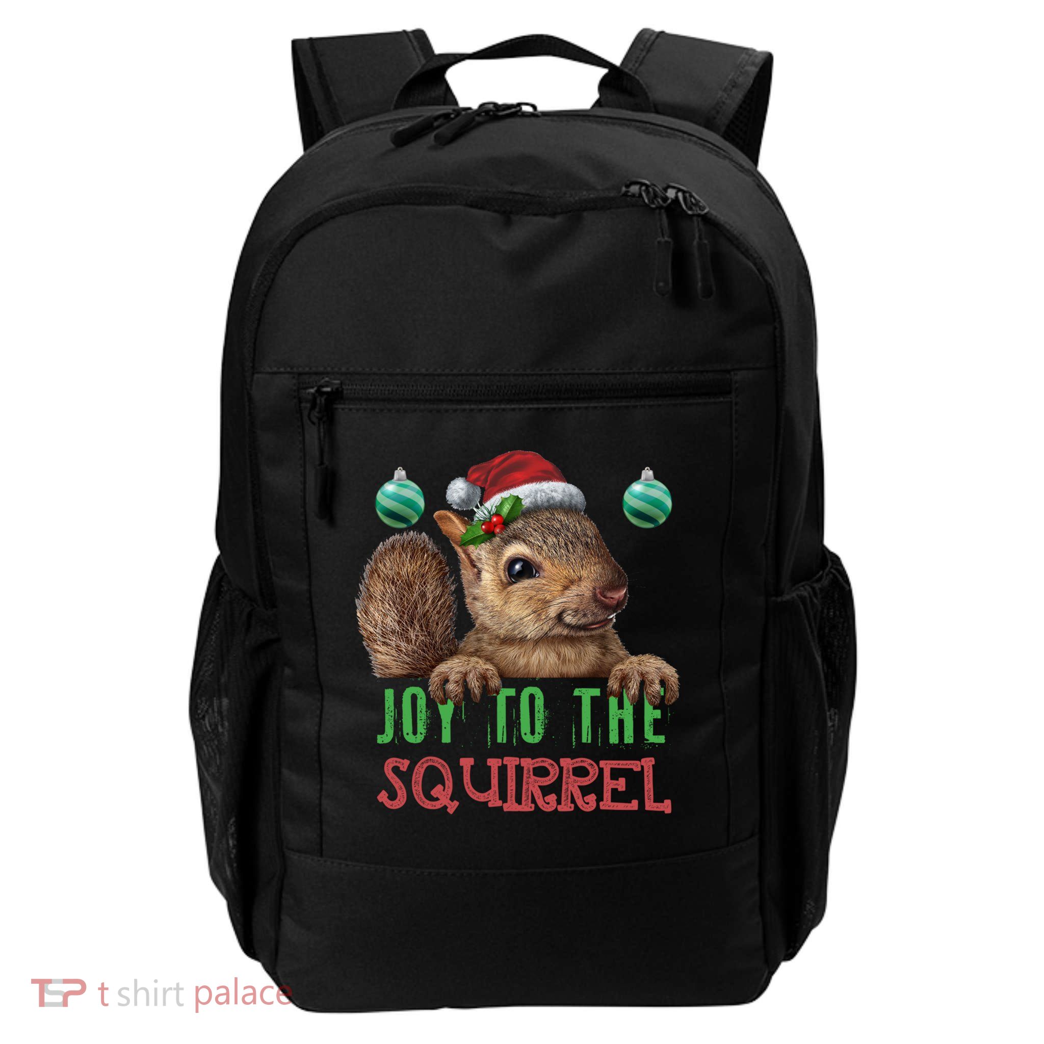 Squirrel Christmas Xmas Holiday Funny Gift Joy To The Squirrel Gift Backpack